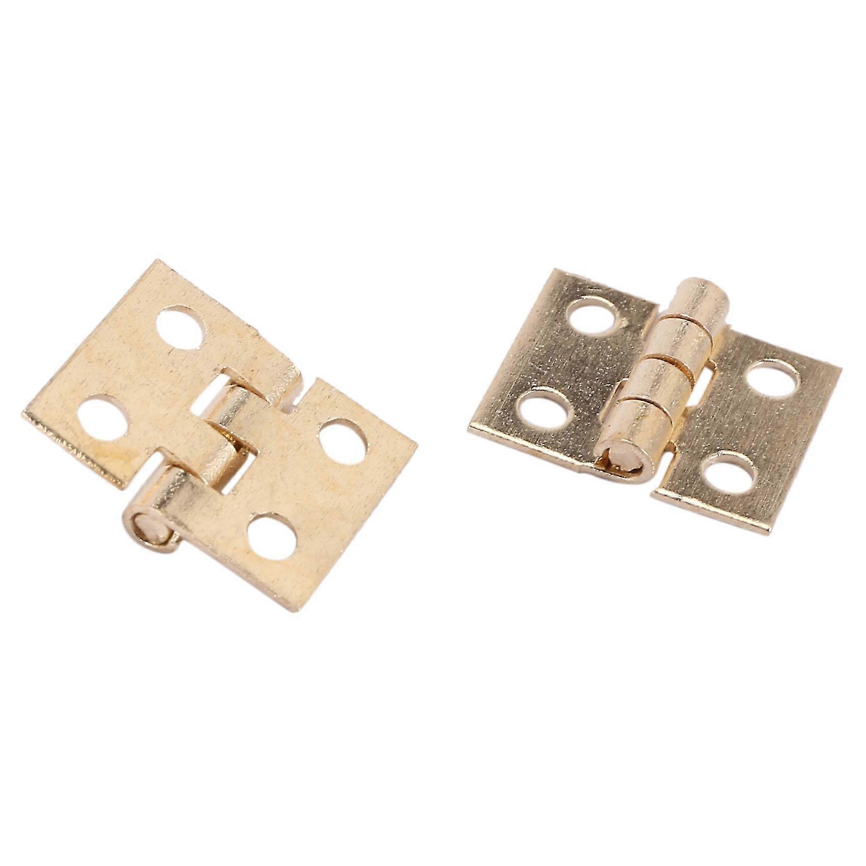 100 Pcs Mini charnières Matériel 180 Degré pour Meuble Miniature Cabinet Placard (bricolage) - Image 3