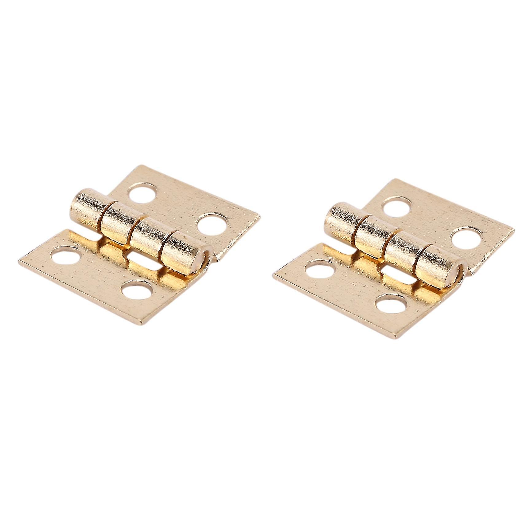100 Pcs Mini charnières Matériel 180 Degré pour Meuble Miniature Cabinet Placard (bricolage) - Image 2