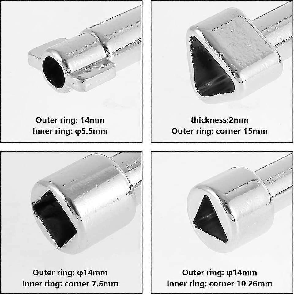 Multifonction Utility Key Cross Triangle Key For Electric Water Gas Box Medicine Cabinet Key Er - Image 3