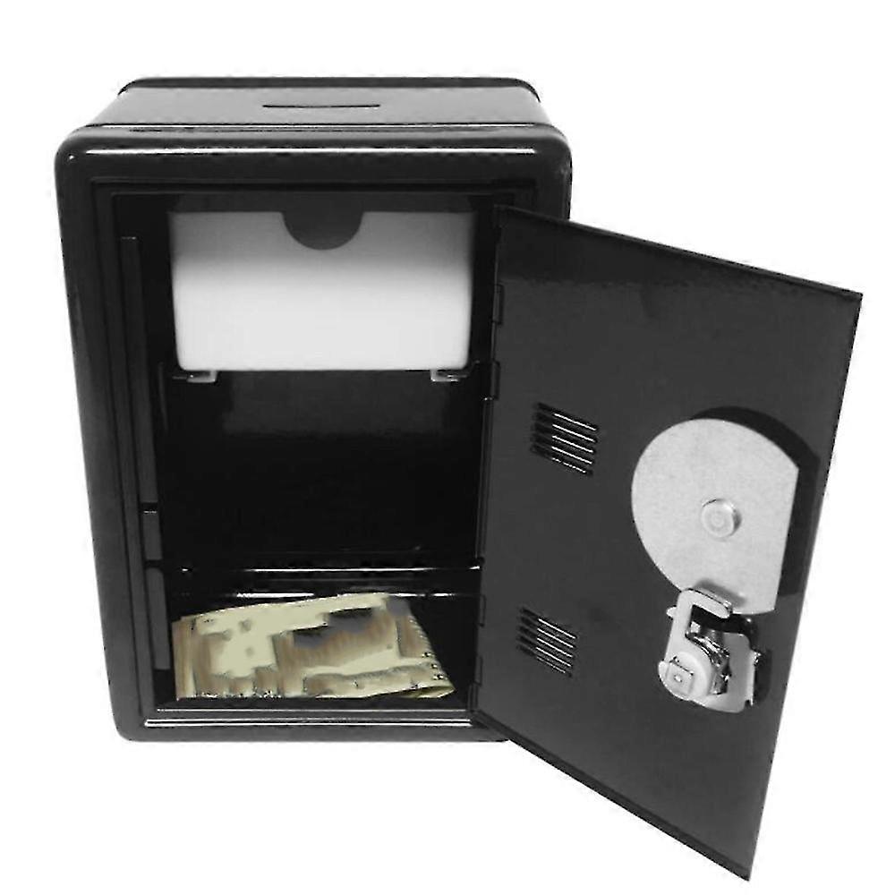 Coffre-fort Organisateur Fer Bureau Boîte décorative Banque Métal Mini Cabinet Boîte de rangement Boîte de rangement F - Image 3