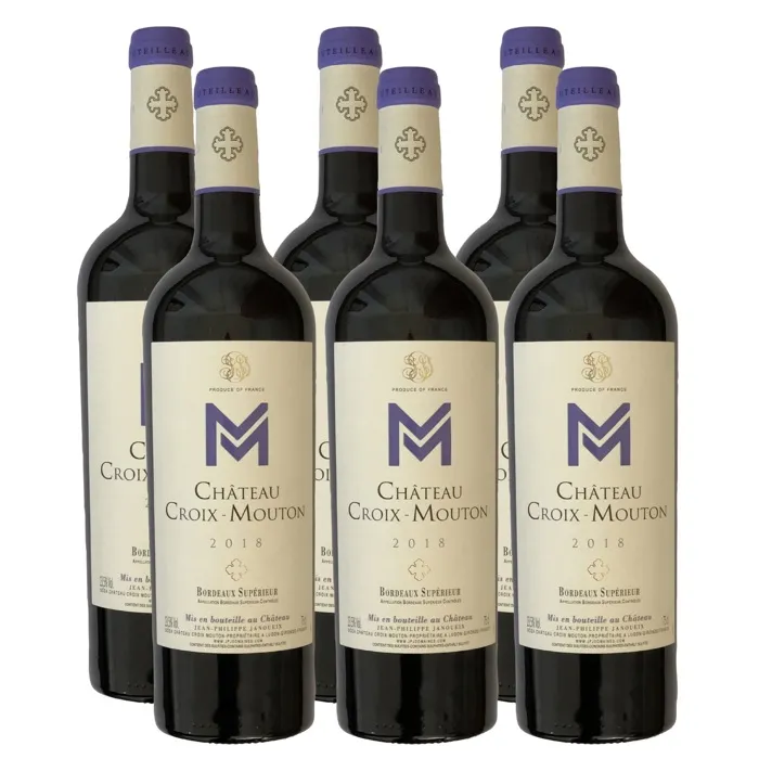 CHÂTEAU CROIX-MOUTON 2018 - BORDEAUX SUPERIEUR - VIN ROUGE - LOT DE 6X75CL - Image 1