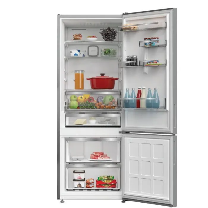 Réfrigérateur combiné - HOTPOINT - HPAK26472XP4E - Grande capacité 475 L - Froid ventilé - Classe E - 195x76x90 - Inox - Image 8