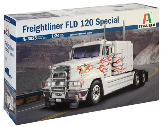 Italeri Modelbouwpakket Vrachtwagens - 3925 Freightliner FLD 120 Special Plastic - 1:24 - Modelbouw - Image 1