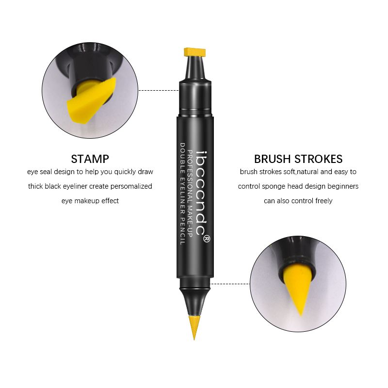 6 Colors Liquid Eyeliner Stamp Pen Matte Black Colorful Lazy Eyes Make Up Waterproof Quick Dry Blue Green Red Yellow Eye Liner - Image 3