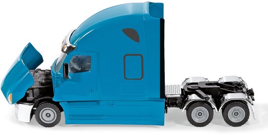 SIKU 2717, Freightliner Cascadia, Speelgoedtrekker, 1:50, kunststof/metaal, blauw, motorkap kan open - Image 5
