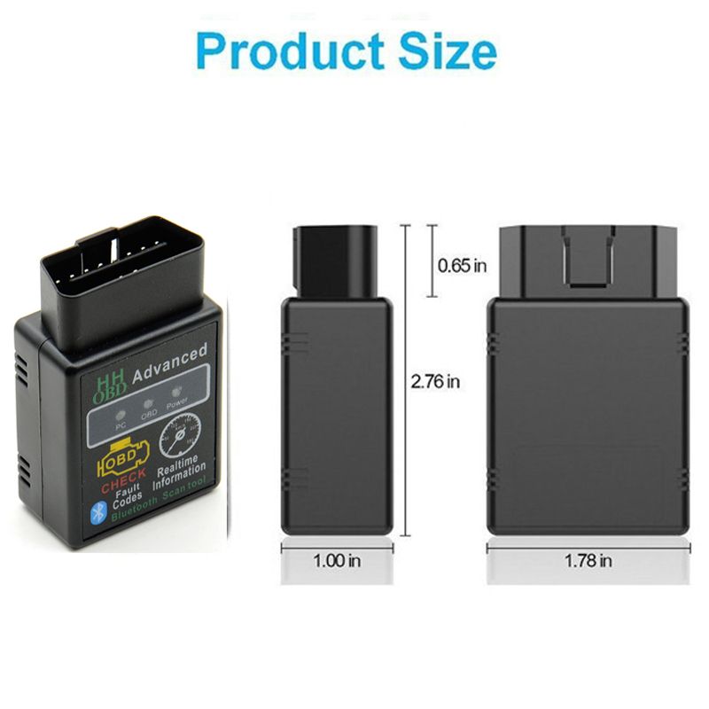 Elm327 Bluetooth Obdii Scanner Bluetooth Car Scanner Tool OBD ELM327 V2.1 Advanced OBD2 Scanner For Cars Universal OBD II Wireless Diagnostic Tester Adapter Auto Engine Diagnostic Code Reader - Image 2