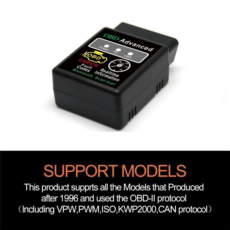 Elm327 Bluetooth Obdii Scanner Bluetooth Car Scanner Tool OBD ELM327 V2.1 Advanced OBD2 Scanner For Cars Universal OBD II Wireless Diagnostic Tester Adapter Auto Engine Diagnostic Code Reader - Image 5