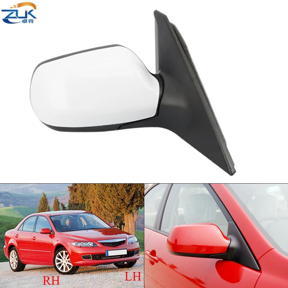 ZUK Outer Rearview Side Mirror Assy For MAZDA 6 GG1 2005 2006 2007 2008 2009 2010 2011 2012 3-PINS 5-PINS Electric Folding - Image 4