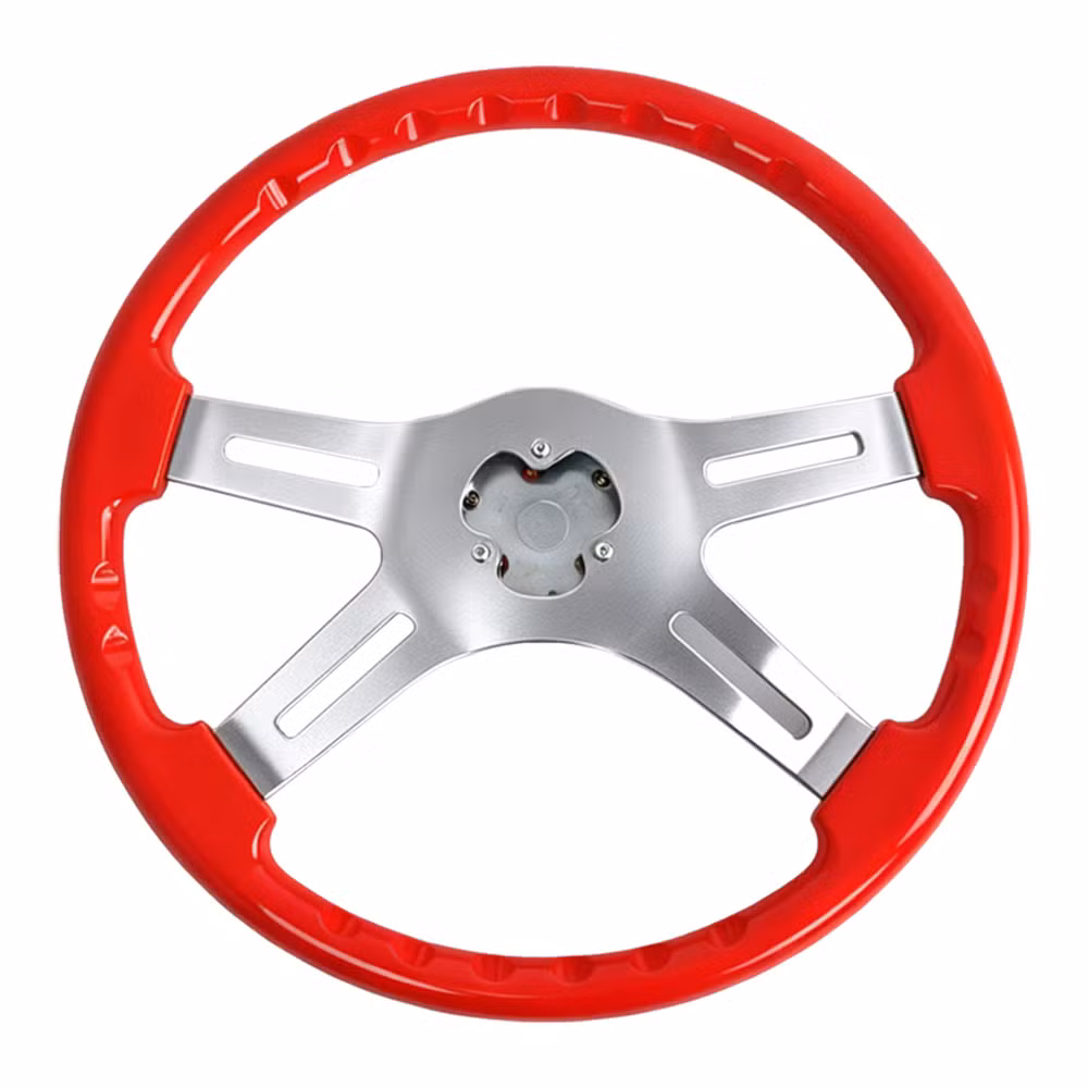 Tiypeor Truck Steering Wheel Modified 4 Spoke 450mm 18inch Semitrailer Steering Wheel for Kenworth, Peterbilt, Volvo, Freightliner - Image 4