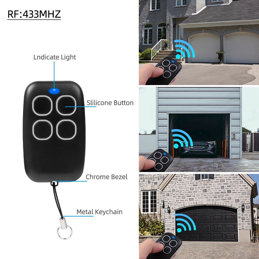 Universal 250-913 MHZ Clone Remote Control Garage Gate Door Opener Remote Control Duplicator Clone Learning Rolling Code Car Key - Image 1