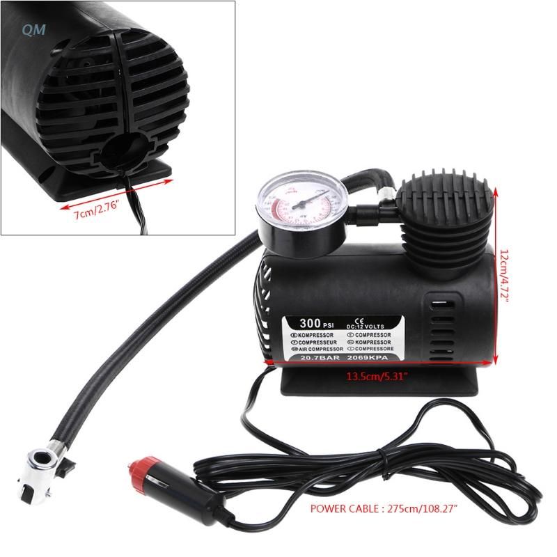 2026 New 300 PSI 12V Car Portable Mini Air Compressor Electric Tire Inflator outdoor Pump W/Gauge 13Mf Free Shipping - Image 1