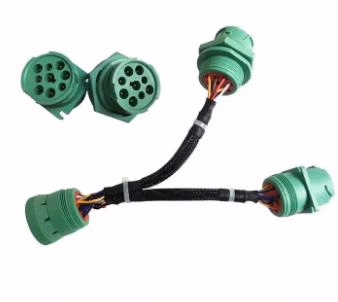 Deutsch 9 Pin Plug Splitter Y Cable Diagnostic Wire Harness for Truck Freightliner GPS Eld Trailer - Image 4