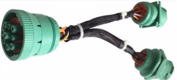Deutsch 9 Pin Plug Splitter Y Cable Diagnostic Wire Harness for Truck Freightliner GPS Eld Trailer - Image 6