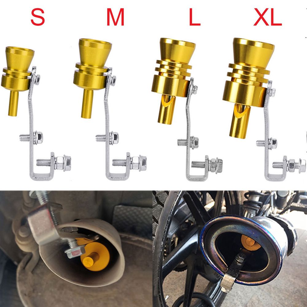 Motorbike Car Exhaust Fake Turbo Whistle Pipe Sound Muffler Blow Off Valve Universal Simulator Whistler Car Styling Tunning - Image 5