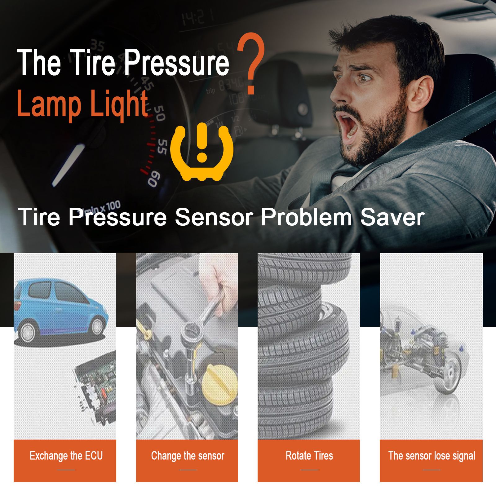 Car TPMS Reset Tool EL50448 Auto Tire Pressure Monitoring System Relearn Tool For GMC/Opel/Buick/Chevrolet/Cadillac/Saturn/Saab - Image 1