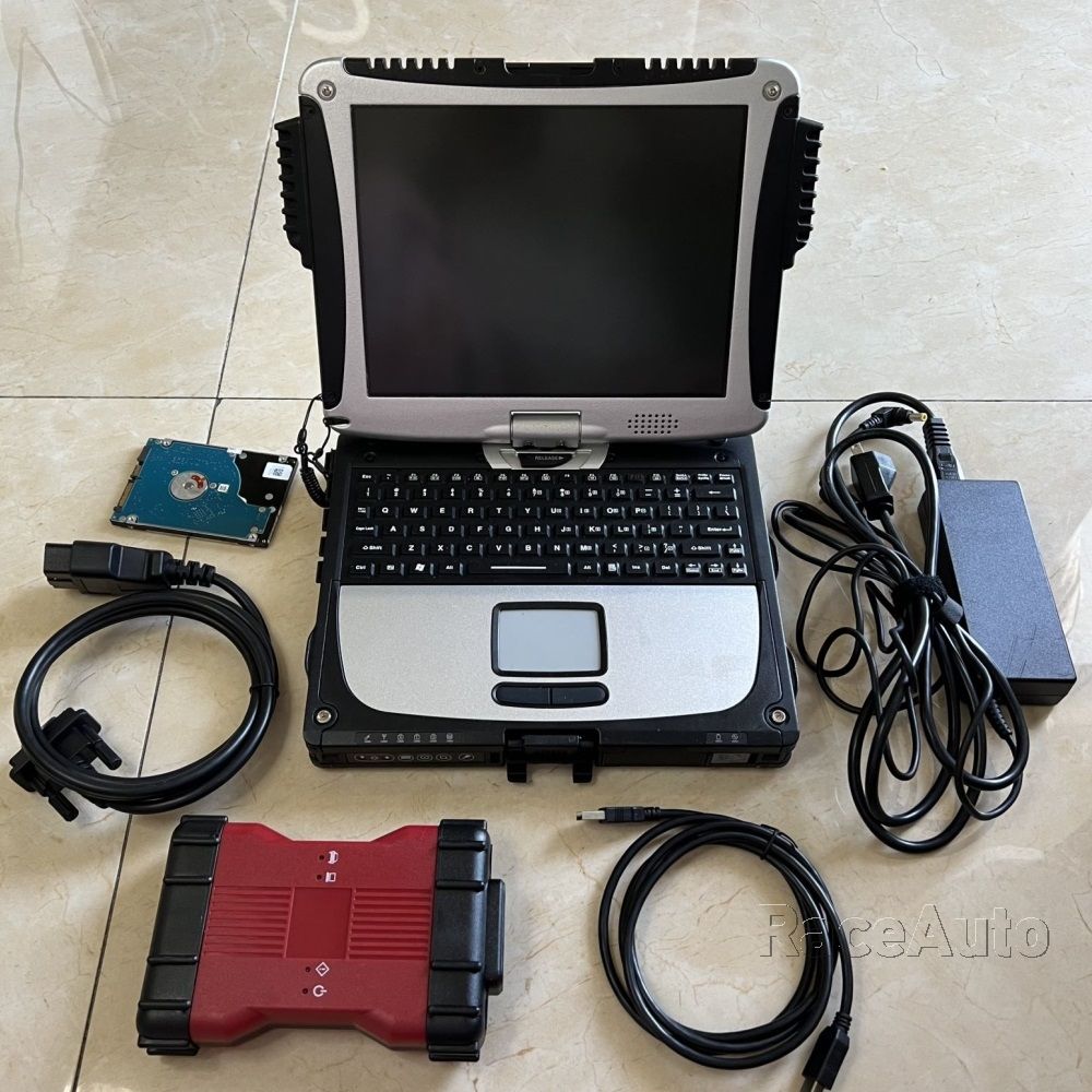 Vcm2 Full Chip diagnostic scan tool ford IDS V120 Soft-ware SSD laptop cf19 toughbook touch screen Computer full set ready to use - Image 1