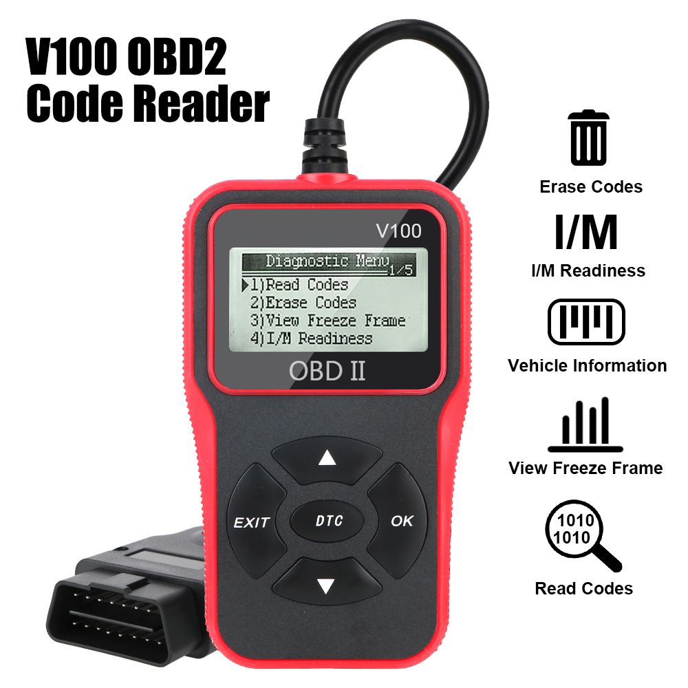 OBD 2 Scanner OBD2 Code Reader V100 Universal Digital Display Car Diagnostic Tools OBDII EOBD - Image 2