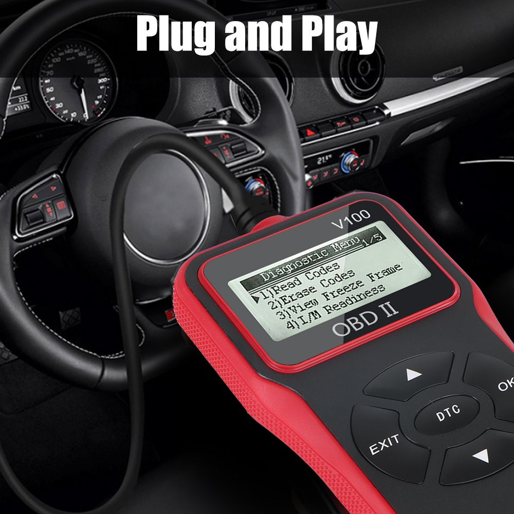 OBD 2 Scanner OBD2 Code Reader V100 Universal Digital Display Car Diagnostic Tools OBDII EOBD - Image 4