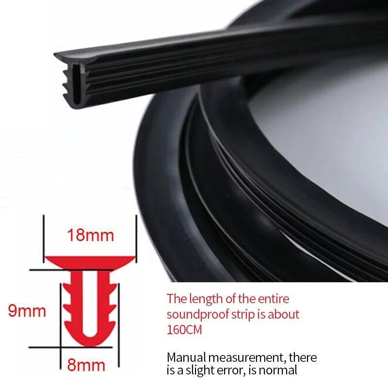 160cm Dashboard Sealing Strip Interior Auto Leakproof Strips Noise Sound Insulation Rubber Trim Weatherstrip Car Accessories - Image 2