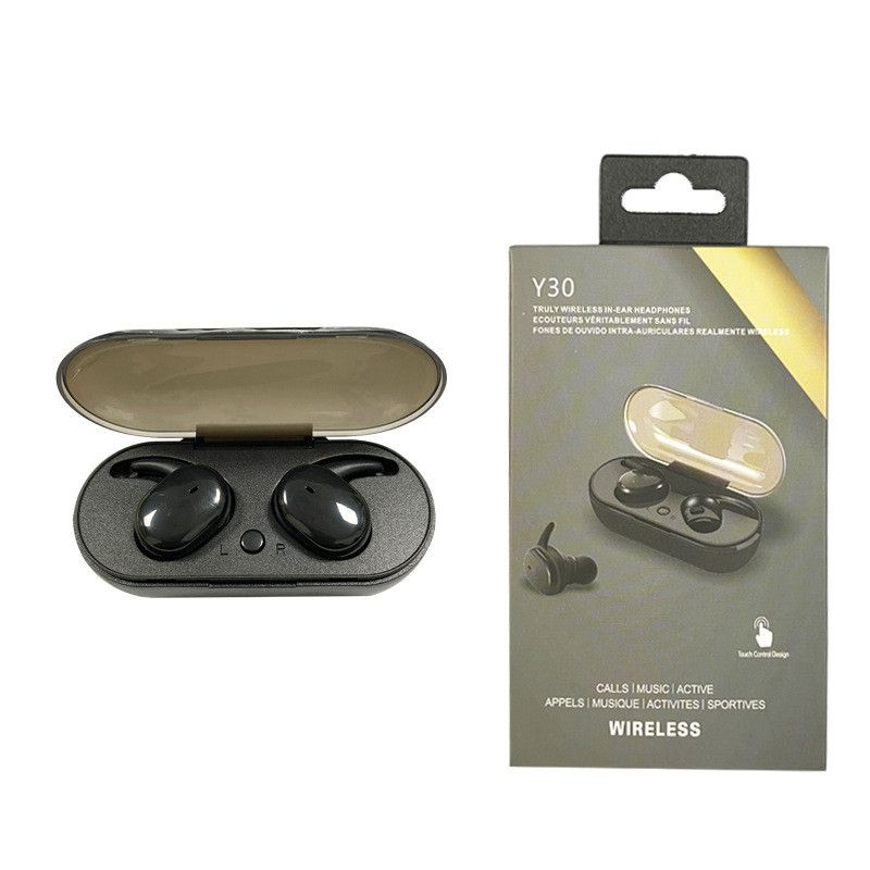 By Sea Shipping Y30 TWS Wireless Blutooth Earphones 5.0 Noise Cancelling Headset HiFi 3D Stereo Sound Music In-ear Earbuds For Android smart phone - Image 2
