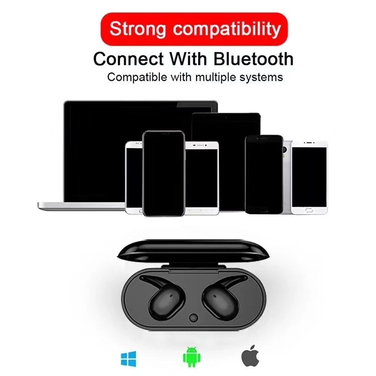 By Sea Shipping Y30 TWS Wireless Blutooth Earphones 5.0 Noise Cancelling Headset HiFi 3D Stereo Sound Music In-ear Earbuds For Android smart phone - Image 3