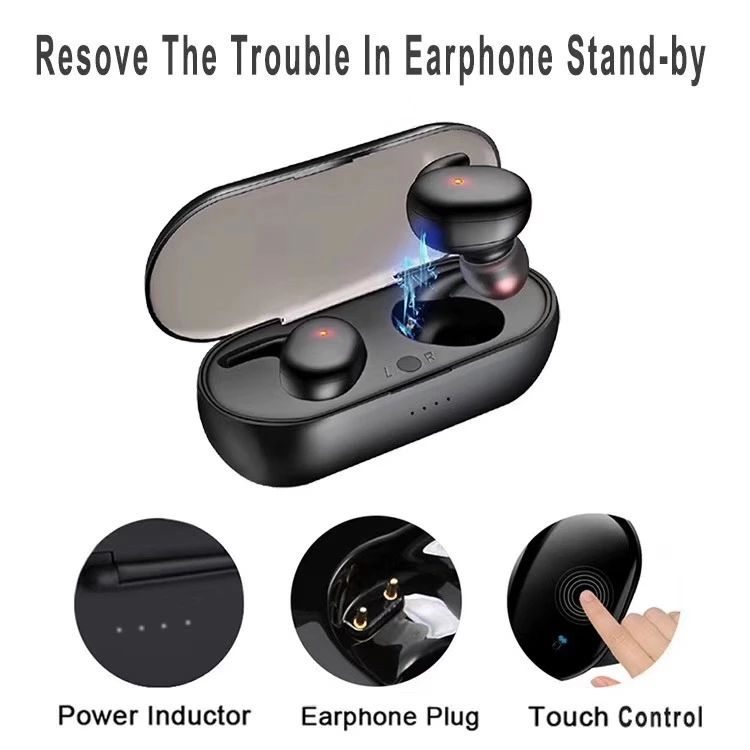 By Sea Shipping Y30 TWS Wireless Blutooth Earphones 5.0 Noise Cancelling Headset HiFi 3D Stereo Sound Music In-ear Earbuds For Android smart phone - Image 5