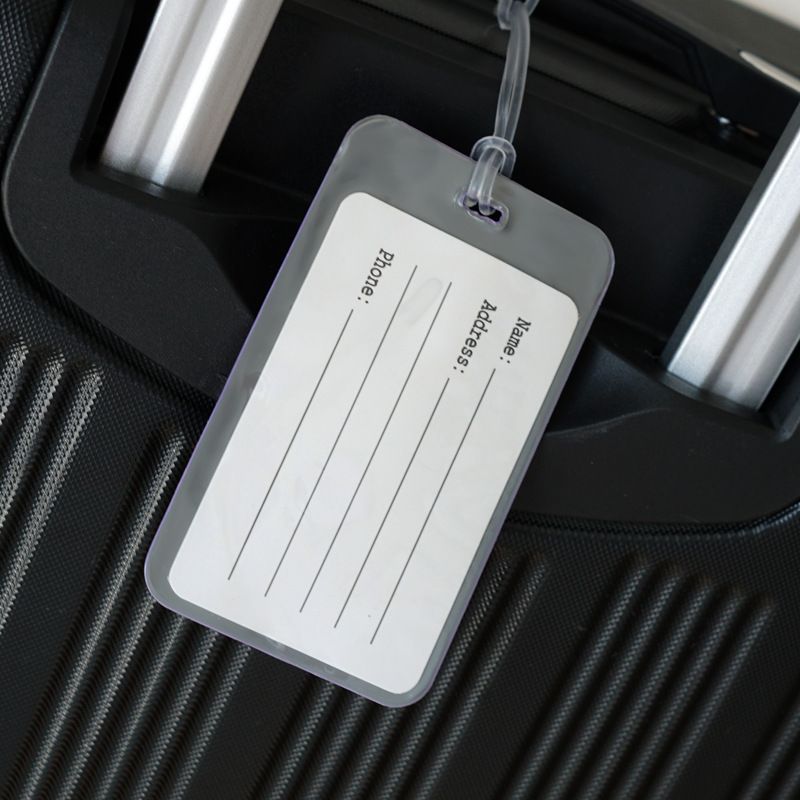 OC BB4B 59001 Macaron Colored PVC Aircraft Luggage Tags Can Be Customized with Logos Travel Luggage Anti Loss Tags for Consignment - Image 5