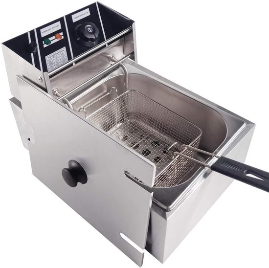 Friteuse-Deep Fryer-6 ltr -Olie -Friet bakken-Frituurpan-220V - Image 1