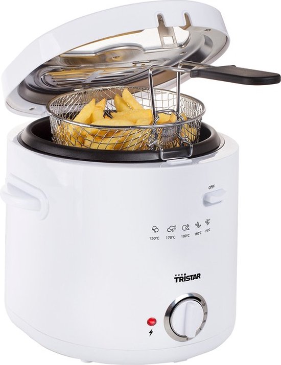 Tristar Frituurpan 1.5 liter - FR-6941 - Friteuse 1000W - Anti aanbak coating - Wit - Image 10