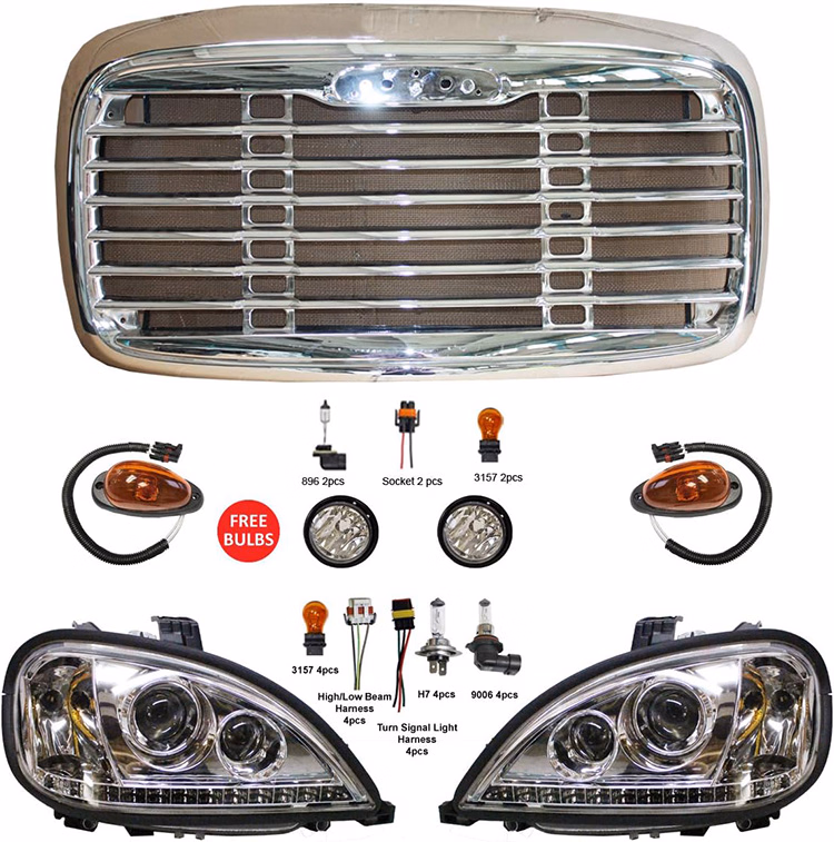 Truck Body Parts for Freightliner Columbia Grille / Headlight / Fog Light / Corner Lamp - Image 2
