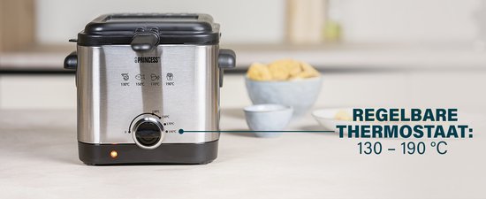 Princess Mini friteuse - Liter - RVS - Image 11