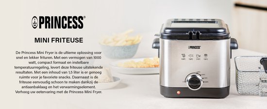 Princess Mini friteuse - Liter - RVS - Image 13