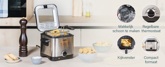 Princess Mini friteuse - Liter - RVS - Image 14