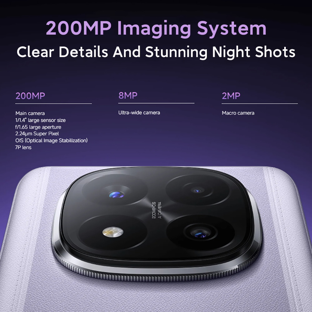 Global Version Redmi Note 14 Pro+ 5G Smartphone Snapdragon 7s Gen 3 200MP Rear Camera 120W HyperCharge IP68 - Image 5