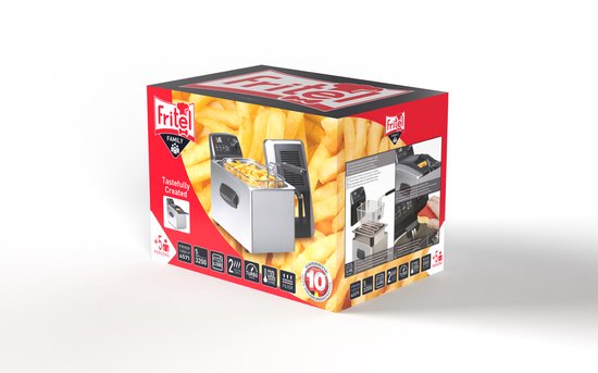 FRITEL Friteuse Turbo SF® - Frituurpan / Frituurketel - Filterdeksel + - Pers. - Olie + Vast Vet - Image 9