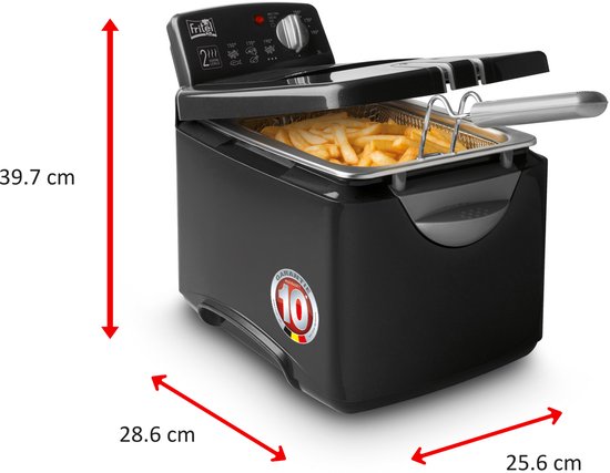 FRITEL Frituurpan - Turbo SF® - Friteuse met - Olie + Vast Vet - liter - 10 jaar Garantie - Image 8