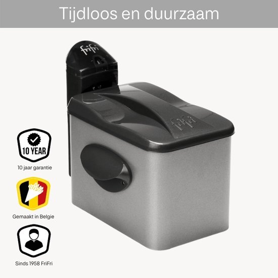 Mini Frituurpan 2,5L | Frifri F1900 | 2000W | Koude Zone Technologie | RVS Kuip | Voor max 700 gram Friet | 10 Jaar Garantie | Made in België - Image 2