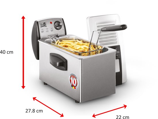 FRITEL Frituurpan - FR - Friteuse met - Koude Zone - Personen - liter - 10 jaar Garantie - Image 5