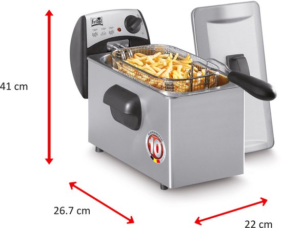 FRITEL Frituurpan - FR - Friteuse met - Koude Zone - Personen - liter - 10 jaar Garantie - Image 7