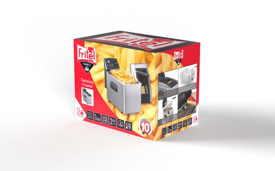 FRITEL Friteuse Turbo SF® - Frituurpan / Frituurketel - Filterdeksel + - Pers. - Olie + Vast Vet - Image 5