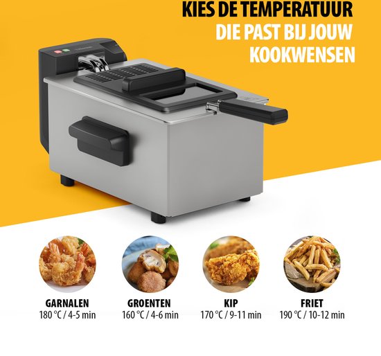 Tristar Frituurpan liter - Friteuse - RVS - Image 3