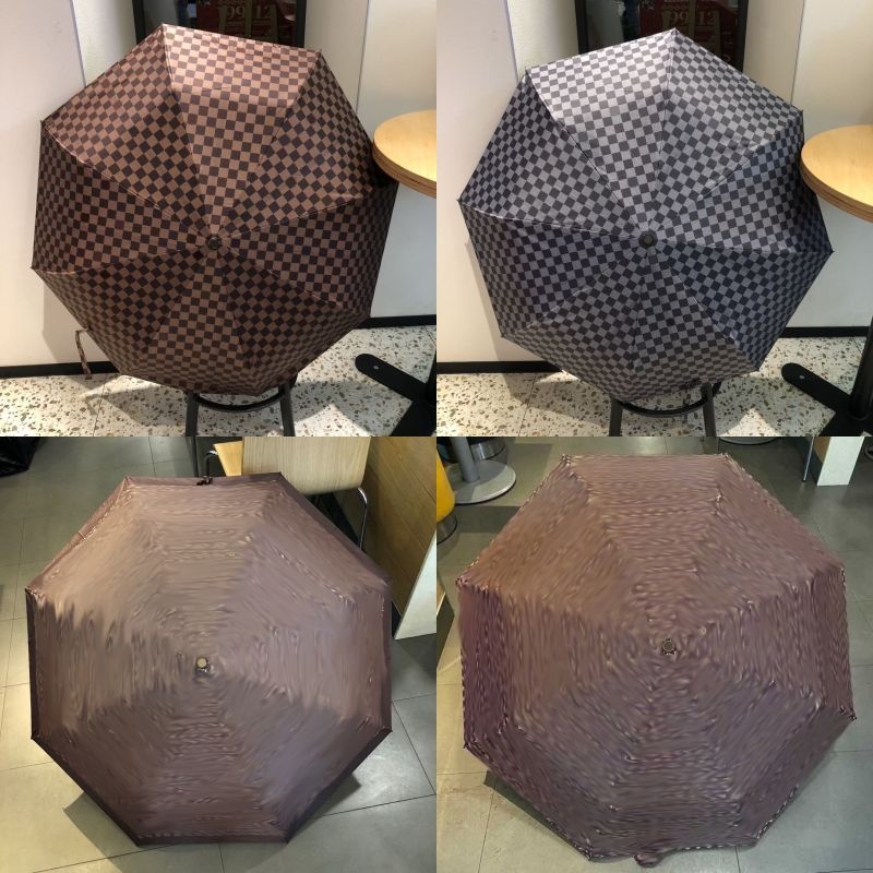 Umbrellas designer windproof umbrella sun rain folding black brown fashion trendy parasols womens mens business ho02 - Image 1