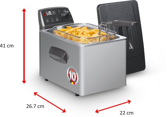 FRITEL Friteuse Turbo - Frituurpan / - 2000W - 1 tot 2 - Image 7