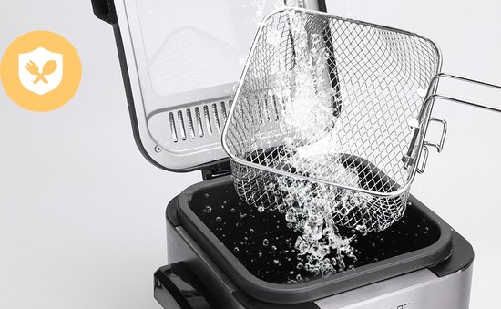 Aigostar Fries 30IZD - Frituurpan - Regelbare thermostaat - Geurfilter -1.5Liter - frituurpan klein - Image 10