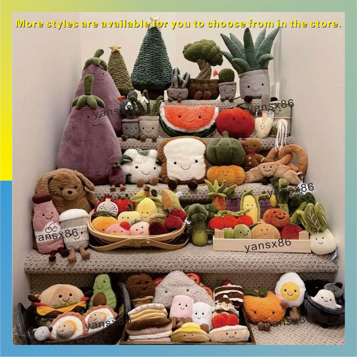 Jelly Cat Stuffed Animals Jellys Cat Collection Set Fur Toys Cute And Endearing Animal Shaped Fur Dolls   Gift For Babies And Mothers Cuddly Toy MMMM - Image 1