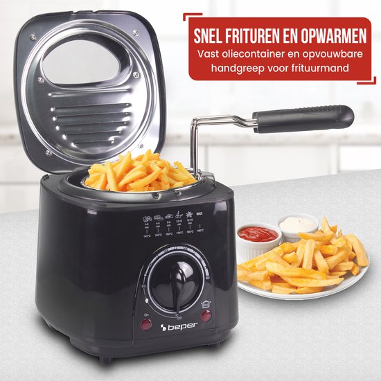 Beper Friteuse - Frituurpan - 1L - Zwart - Image 6
