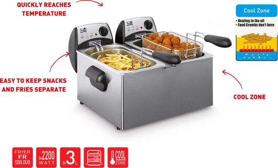 FRITEL Frituurpan - FR - Friteuse met - Koude Zone - Personen - liter - 10 jaar Garantie - Image 4