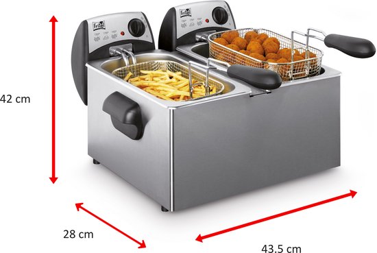 FRITEL Frituurpan - FR - Friteuse met - Koude Zone - Personen - liter - 10 jaar Garantie - Image 6