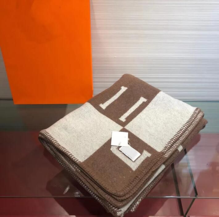 2025 cashmere designer soft scarf shawl portable warm plaid sofa bed wool knit blanket 140-170CM - Image 3