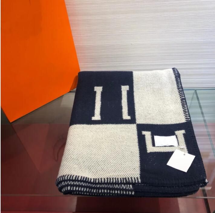 2025 cashmere designer soft scarf shawl portable warm plaid sofa bed wool knit blanket 140-170CM - Image 4